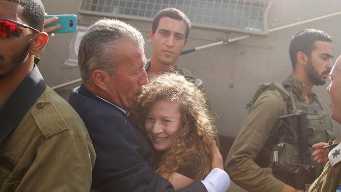 Kasus yang menimpa Tamimi menarik kecaman internasional terhadap Israel. (Nasser Shiyoukhi / AP Photo)