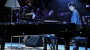 Pianis muda, Joe Alexander untuk pertama kalinya menggelar konser di Indonesia. Joey Alexander Live in Concert konser yang digelar di Hall B JIExpo Kemayoran, Jakarta (22/5). (Adrian Putra/Bintang.com)