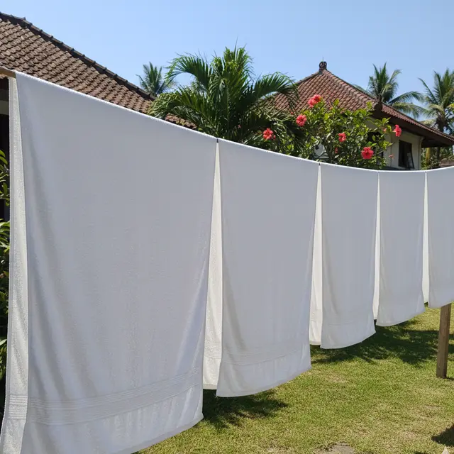 Trik Ampuh Membersihkan Noda Hitam pada Handuk (Foto: Gemini AI)