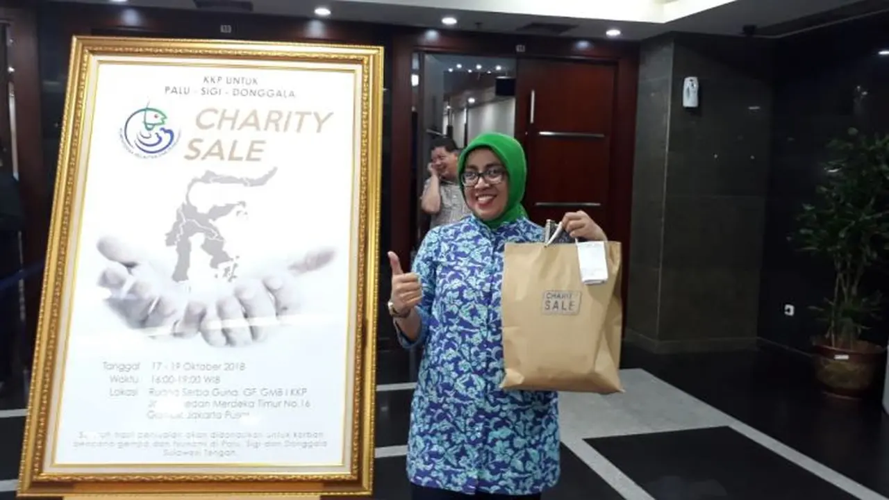 Menteri Kelautan dan Perikanan Susi Pudjiastuti mengadakan garage sale pada Rabu (17/10/2018).