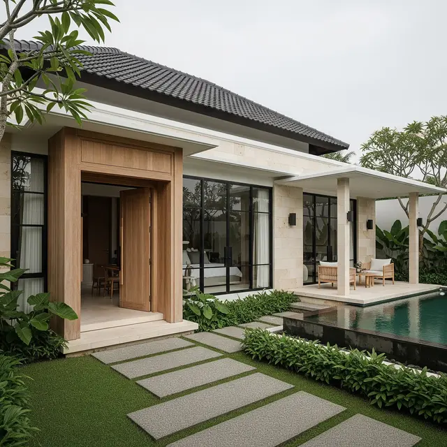 Desain Rumah Sederhana 1 Lantai Tampak Mewah dari Luar dan Dalam