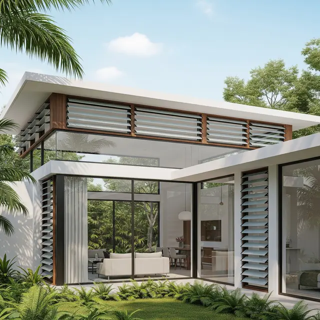 Desain Rumah Banyak Ventilasi Kecil tapi Efektif Bikin Adem (AI)