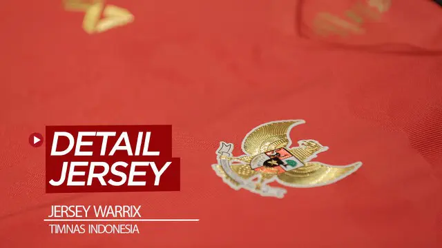 Berita video apparel Warrix memperlihatkan model jersey yang kemungkinan akan dipakai Timnas Indonesia untuk 2020. Seperti apa detailnya?