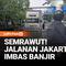 Arus lalu lintas di ruas Jalan Daan Mogot, Cengkareng, Jakarta Barat, mengalami kemacetan parah akibat genangan banjir pada Jumat siang. Banjir masih menggenangi jalur dari arah Pesisng menuju Kalideres maupun sebaliknya, membuat kendaraan melaju ter...