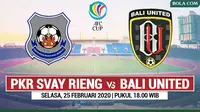AFC CUP - PKR Svay Rieng Vs Bali United (Bola.com/Adreanus Titus)
