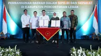 Acara Forum Kolaborasi Pemanfaatan Data Informasi Pembangunan Daerah dalam SIPD-RI dan SEPAKAT di Kabupaten Percontohan Lebak, di kantor Setda Lebak, Rabu (24/7/2024). (Ist)