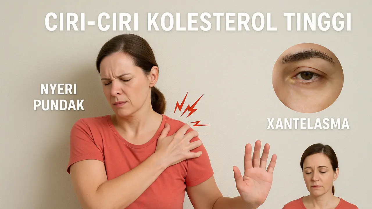Ciri kolesterol tinggi di pundak (Foto: Rizka Nur Laily via ChatGPT)
