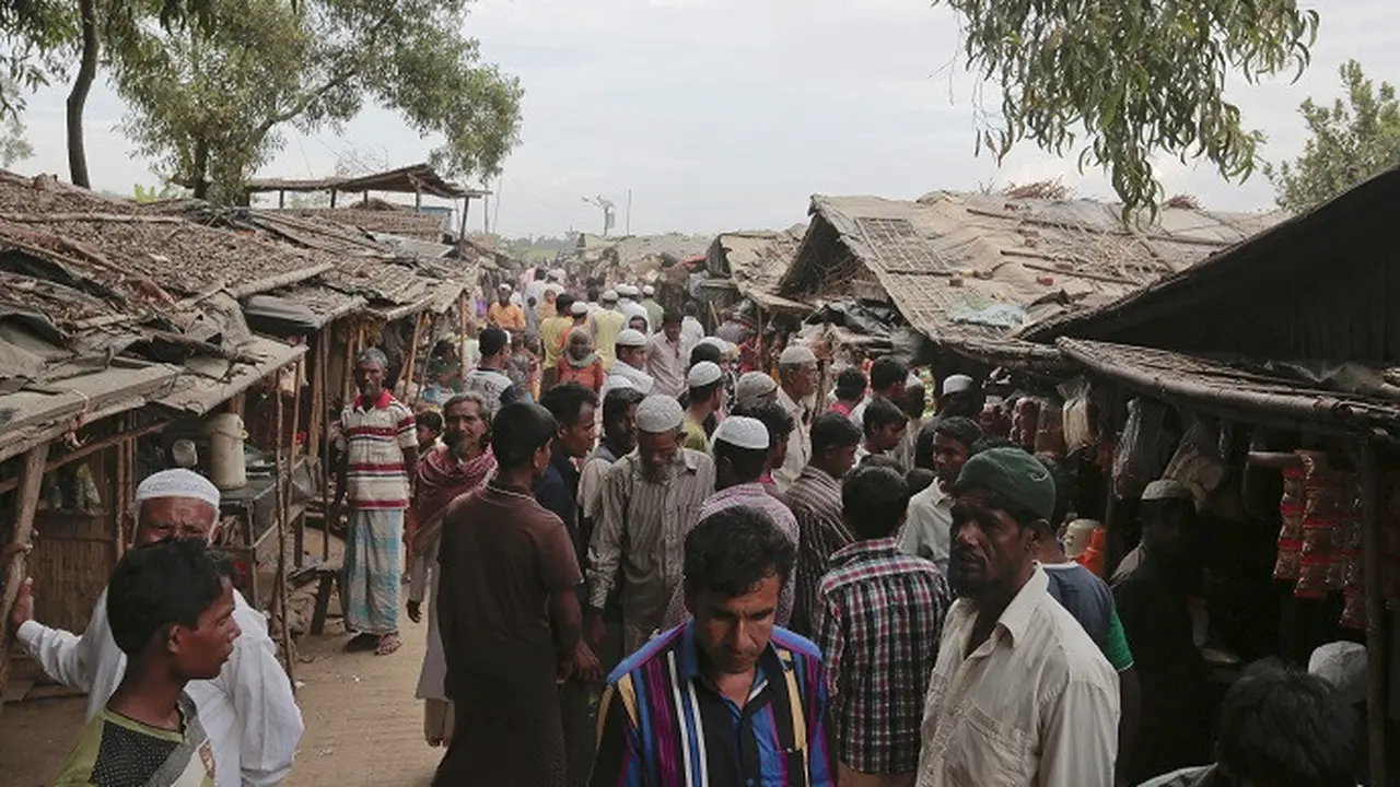Warga muslim Rohingya di kamp pengungsian di Bangladesh