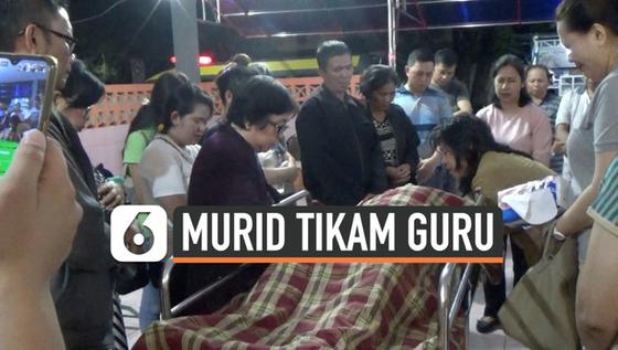 VIDEO: Ditegur Karena Merokok, Murid Tikam Gurunya