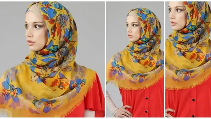 Hijab Motif Floral, Bikin Penampilan Fun Sepanjang Hari