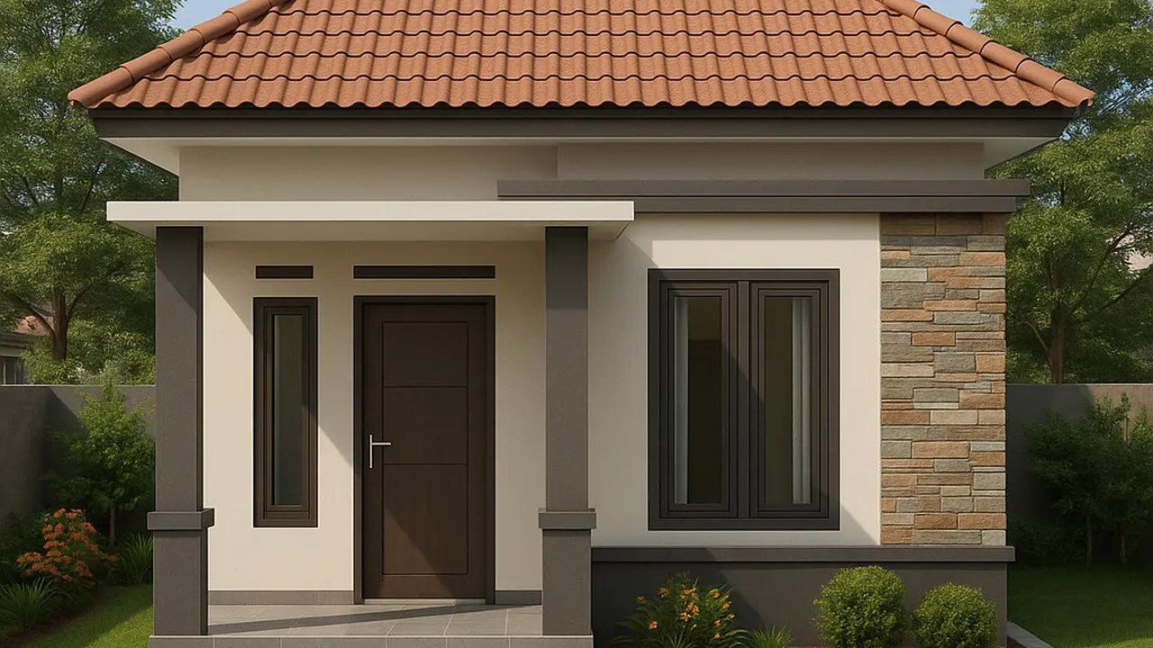 Model Rumah Sederhana 9x6 Meter dengan Atap Limas