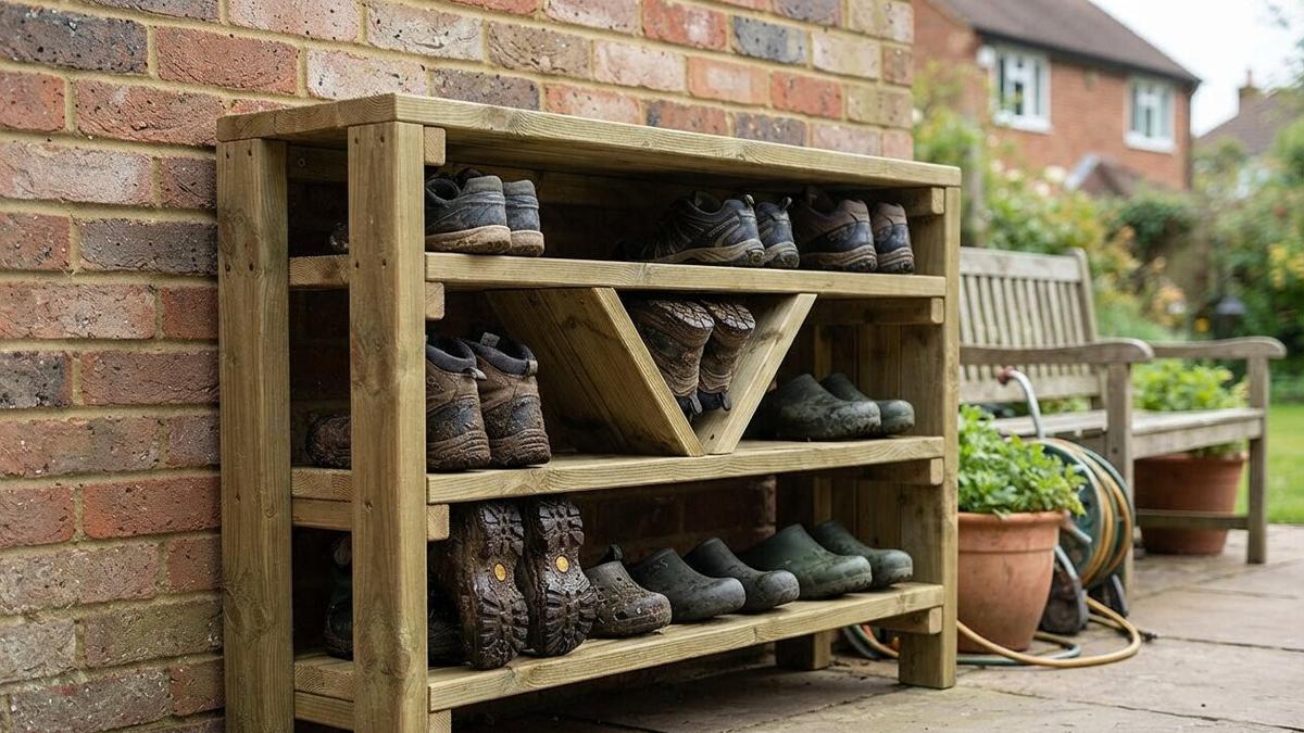 Cara Membuat Rak Sepatu Outdoor Tahan Hujan, 5 Langkah Praktis dan Kreatif Amankan Alas Kaki