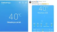 6 Keluhan Netizen Suhu Panas Menyentuh Angka 40 Derajat, Bikin Ikut Pusing