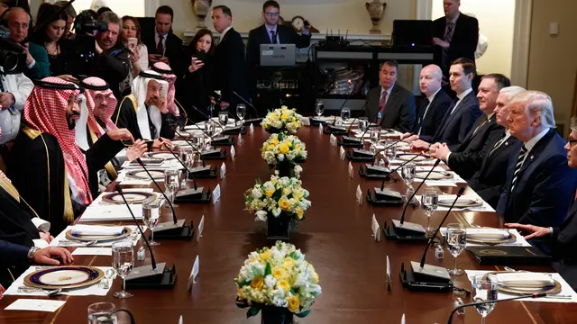 Putra Mahkota Saudi Bertemu Trump di Gedung Putih