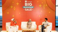 Shopee menghadirkan acara BincangShopee Big Ramadan Sale: Lihat Peluang, Pintar Atur Keuangan yang dihadiri oleh Dwi Handayani (Influencer/Shopee Affiliate), Annisa Steviani (Certified Financial Planner), dan Daniel Minardi (Head of Brands Management &amp; Digital Product Shopee Indonesia).