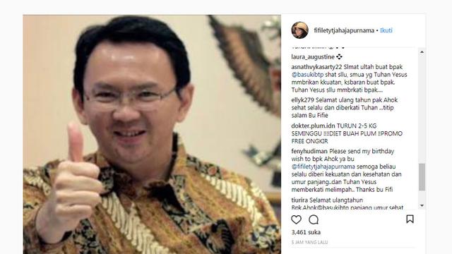 Ahok Ulang Tahun