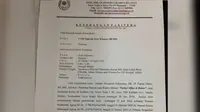 Surat pengajuan grasi terpidana mati kasus narkoba Seck Osmane (Liputan6.com/ Moch Harun Syah)