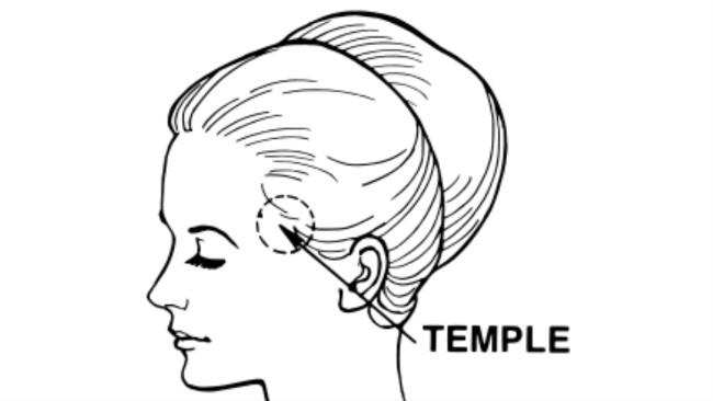 Ilustrasi pelipis pada kepala manusia. (Sumber Wikimedia Commons/Pearson Scott Foresman untuk ranah publik)