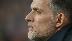 Pelatih baru Timnas Inggris, Thomas Tuchel memimpin laga Kualifikasi Piala Dunia 2026 melawan Albania di Wembley Stadium, London, Jumat (21/03/2025) waktu setempat. (AFP/Glyn Kirk)