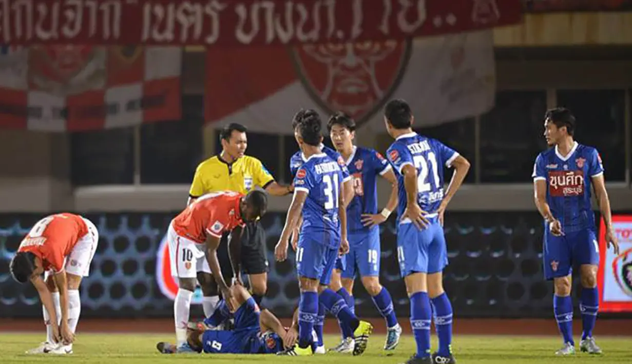 Saat bermain untuk Chiangrai United, Greg juga gagal mencetak banyak gol. (Sasana.Bectero.com)