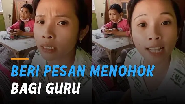 Viral seorang wanita protes metode pembelajaran daring.