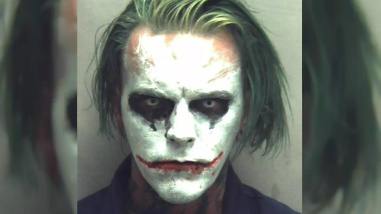 Berpenampilan Joker dan Bawa Pedang, Pria Ini Ditangkap Polisi