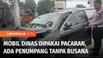 Mobil dinas DPRD Provinsi Jambi yang terlibat kecelakaan tunggal, lalu didapati salah satu penumpang wanita tanpa busana, ternyata dikendarai anak Kasubag Rumah Tangga DPRD Provinsi Jambi.