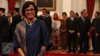  Sri Mulyani menjadi Menteri Keuangan menggantikan Bambang Brodjonegoro (Liputan6.com/Faizal Fanani)