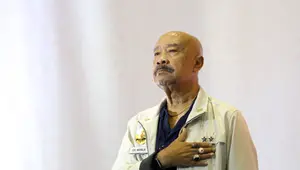 IGK Manila, Ketua Pelaksana Kejuaraan Dunia Wushu 2015 di Jakarta, Minggu(15/11/2015). (Bola.com/Nicklas Hanoatubun).