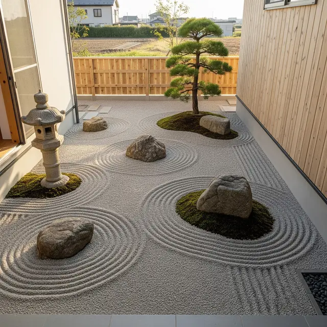 Kebun Samping Rumah Ala Jepang (AI Generated)