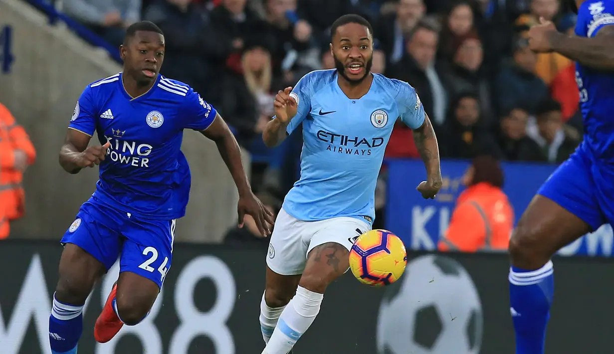 6. Raheem Sterlin (Manchester City) – 9 gol dan 7 assist (AFP/Oli Scarff)