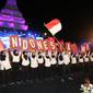 Banyuwangi menggelar acara malam resepsi Kemerdekaan RI ke-74 di Gesibu Blambangan.