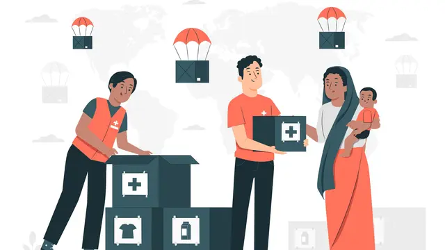 Ilustrasi berbuat kebaikan, peduli, saling menolong