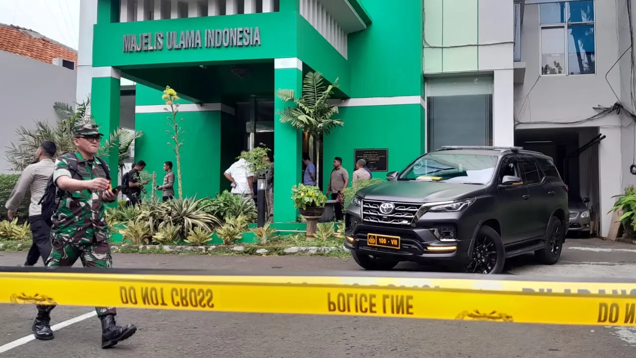 Terjadi penembakan di Gedung Majelis Ulama Indonesia (MUI) Jakarta Pusat, Selasa (2/5/2023).