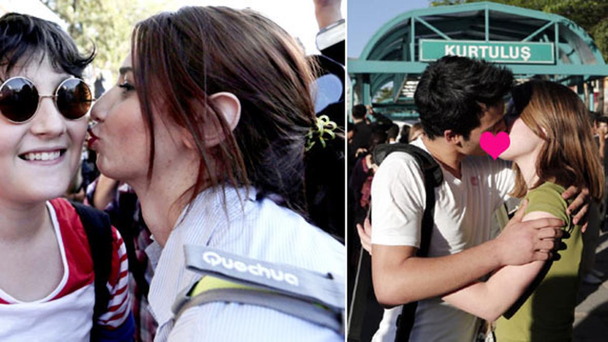 Larangan Ciuman di Tempat Umum Ditentang Dengan Demo Ciuman - Lifestyle