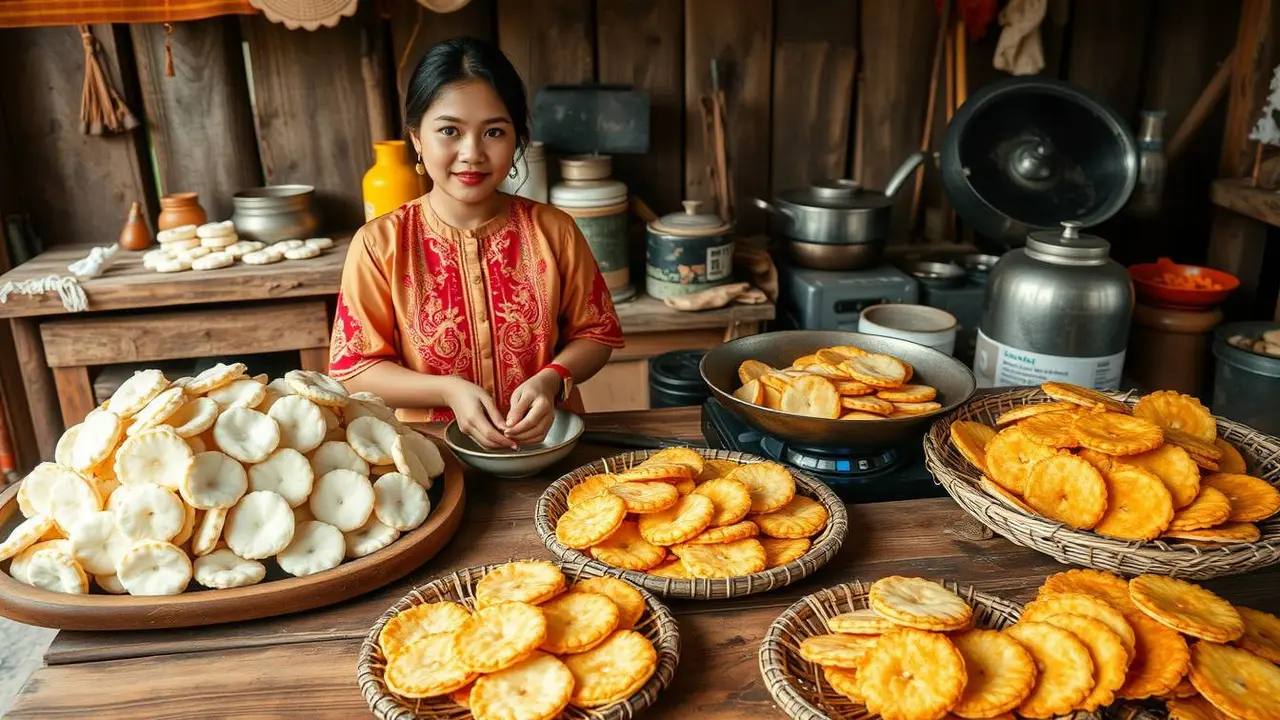 cara membuat kerupuk nasi
