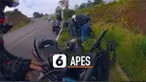 Niatnya menolong pemotor yang sedang jatuh. Dua pemotor ini alami nasib apes.