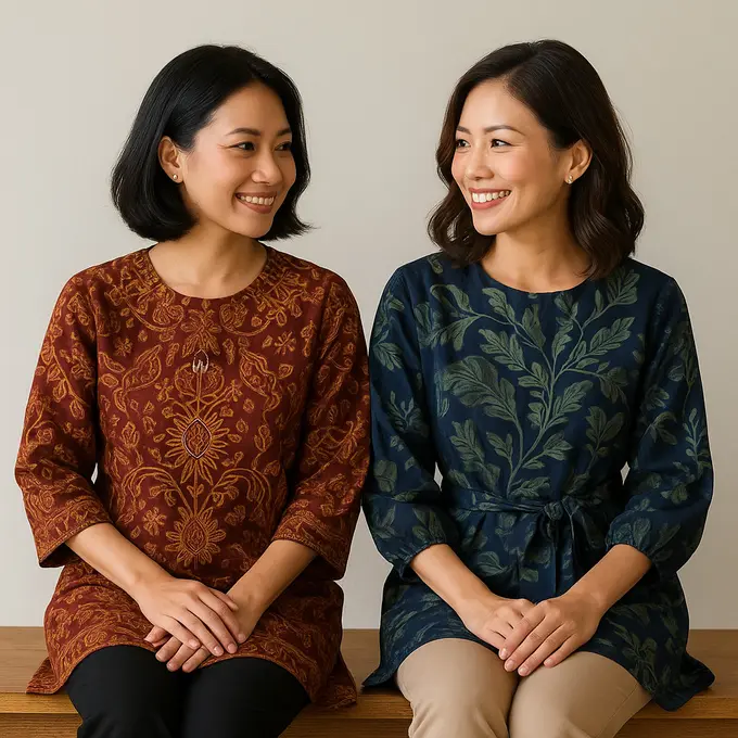 Tunik Batik Tradisional vs Tunik Batik Modern