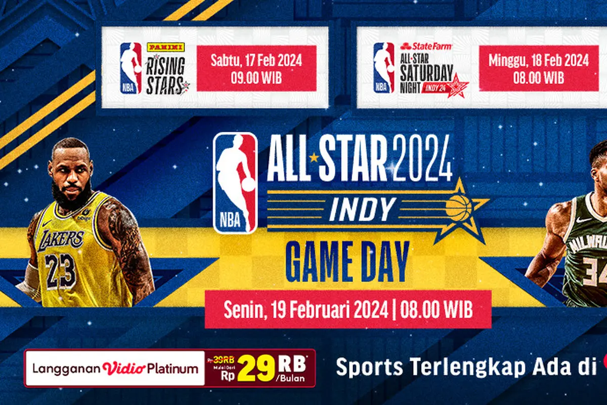 Link Live Streaming NBA All Star 2024 di Vidio, 19 Februari 2024