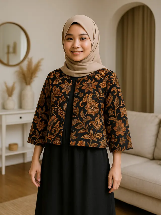 7 Tips Memilih Outer Batik untuk Wanita Tinggi 150an, Tampil Ramping dan Anggun