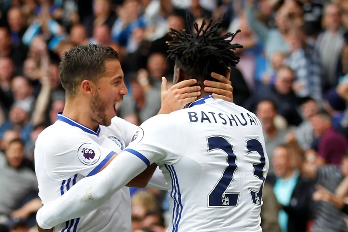 Eden Hazard dan Michy Batshuayi