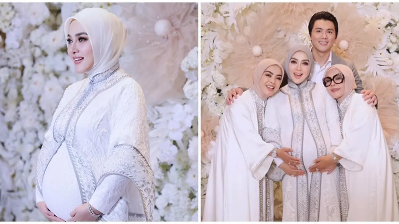6 Potret Syahrini dan Keluarga dalam Acara 7 Bulanan Kehamilan, Digelar di Singapura