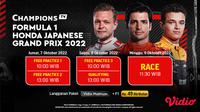 Link Live Streaming F1 GP Jepang dari 7 sampai 9 Oktober 2022 di Vidio : Hadir Max Verstappen dan Charles Leclerc