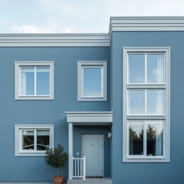Model Cat Depan Rumah Minimalis (Image by Gemini AI)