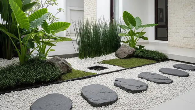 Inspirasi Rain Garden untuk Rumah Minimalis/AI Generated