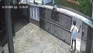 Motor kurir paket dicuri maling. (istimewa)