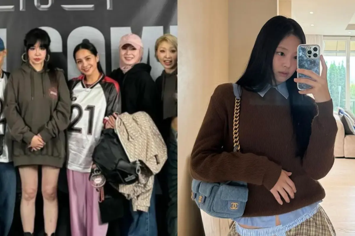 Gaya Kembar Nagita Slavina dan Jennie BLACKPINK Nonton Konser Comeback 2NE1 di Korea dengan Jinjing Tas Chanel