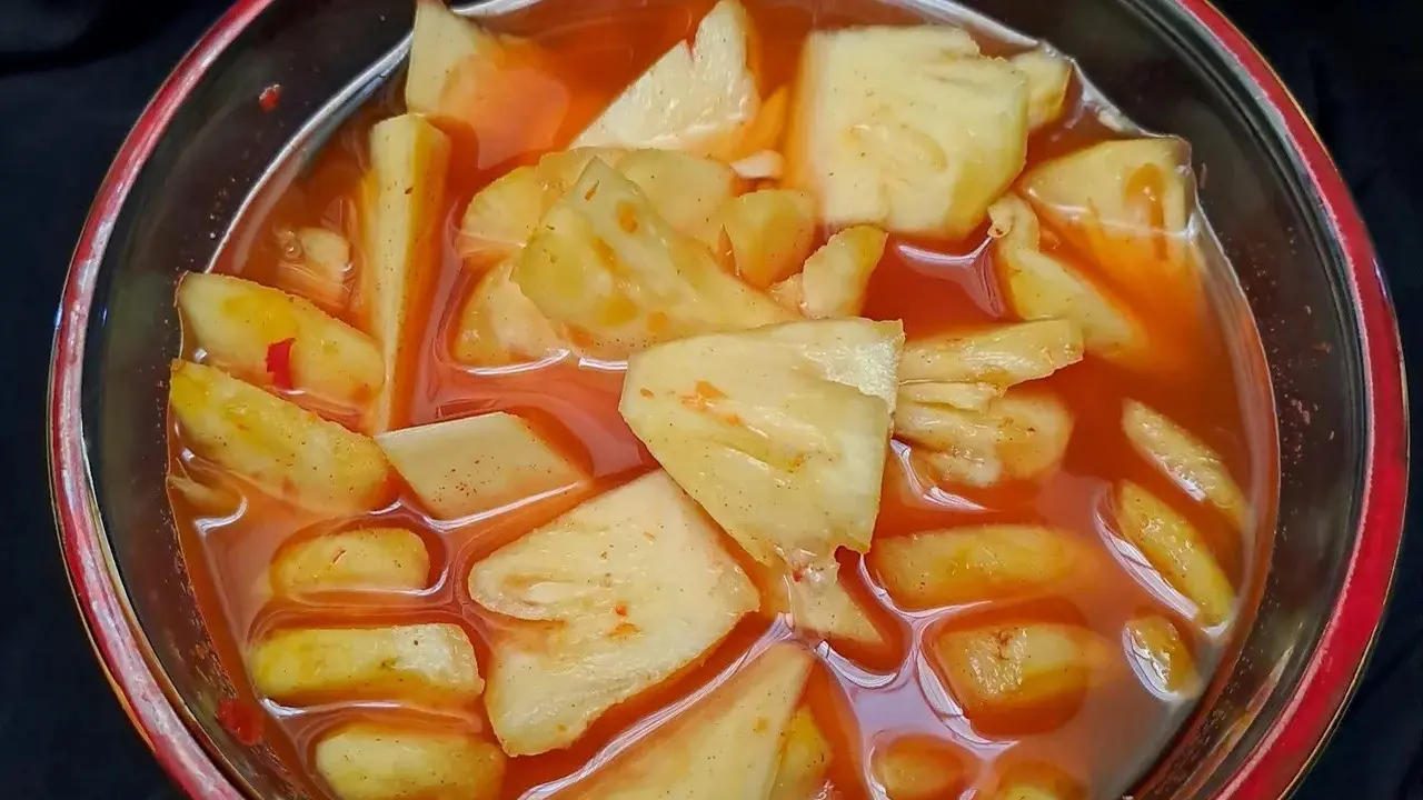Resep asinan nanas. (dok. Cookpad @penghuni_pawon)