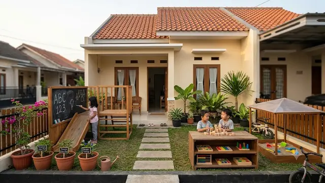 9 Ide Halaman Depan yang Ramah Anak-anak, Ciptakan Surga Bermain