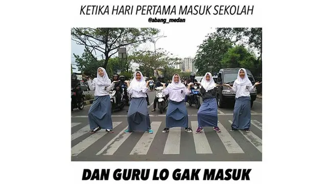Meme hari pertama sekolah
